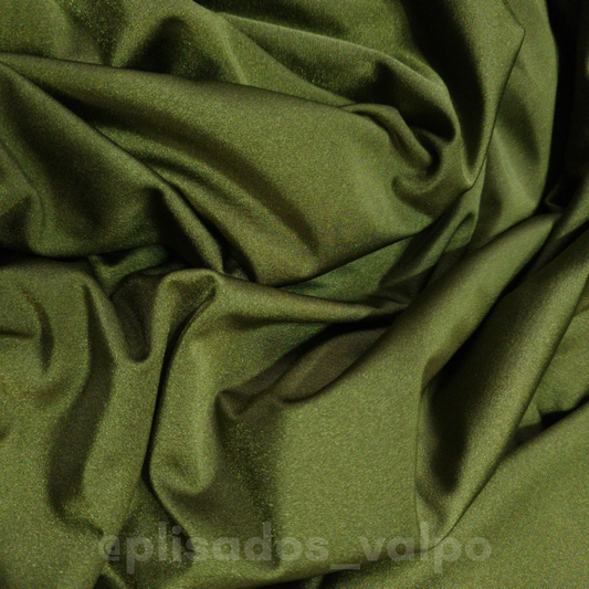 Lycra Dupont / verde musgo satinado 1mt