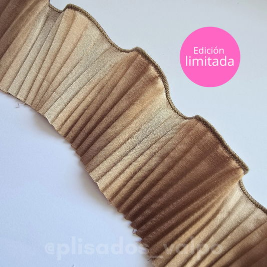 Plisado satín / bronce