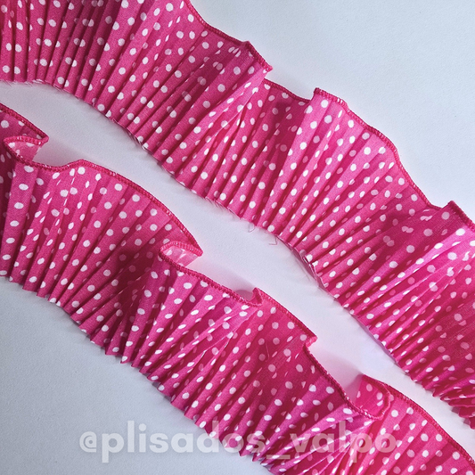 Plisado popelina / Rosa pin up