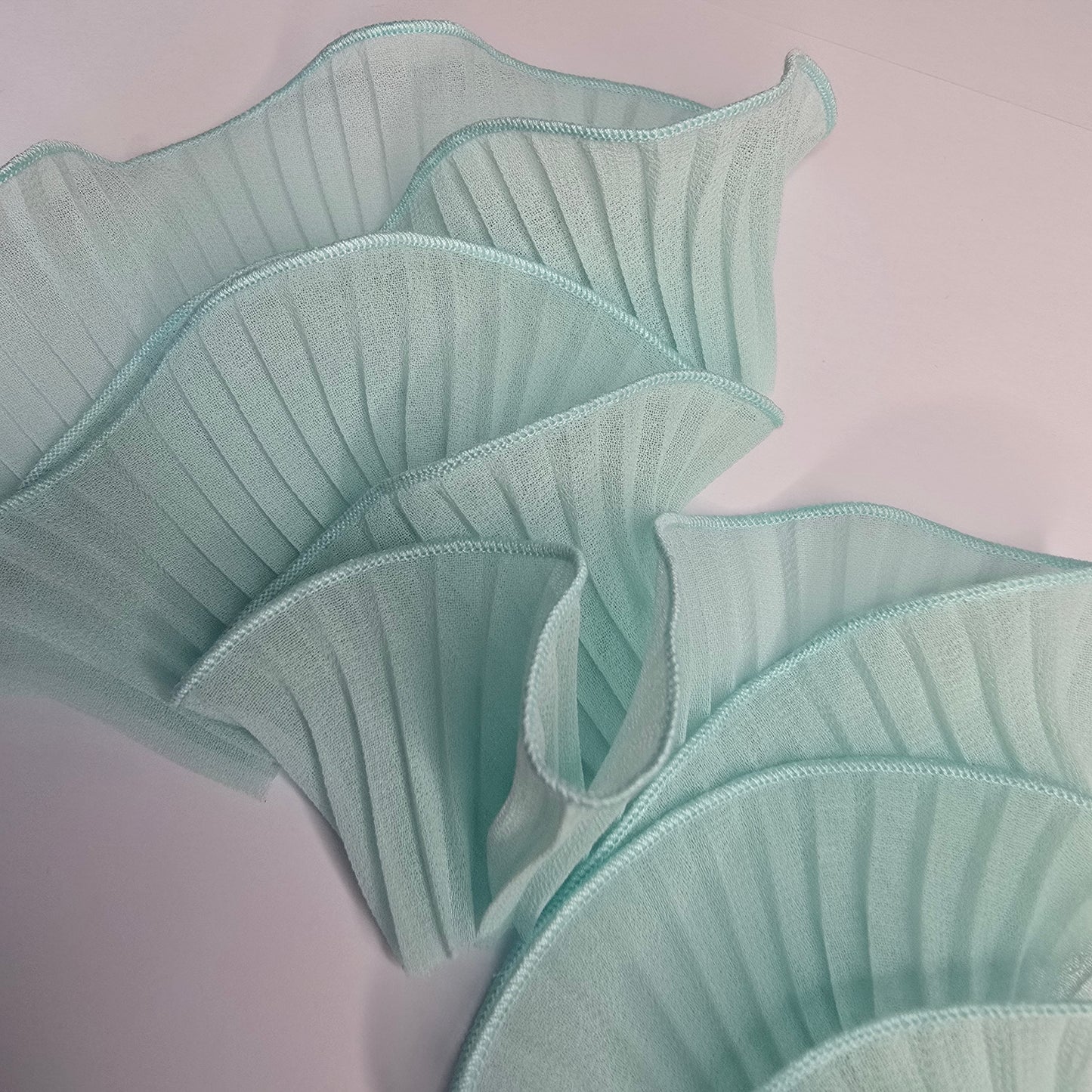 Plisado gasa / Verde agua