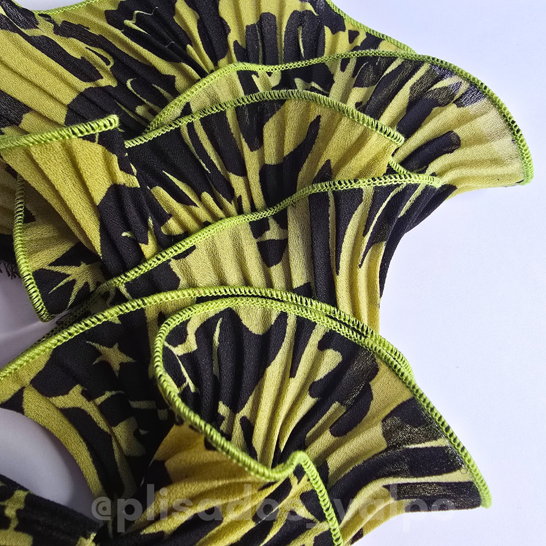 Plisado gasa / aesthetic verde