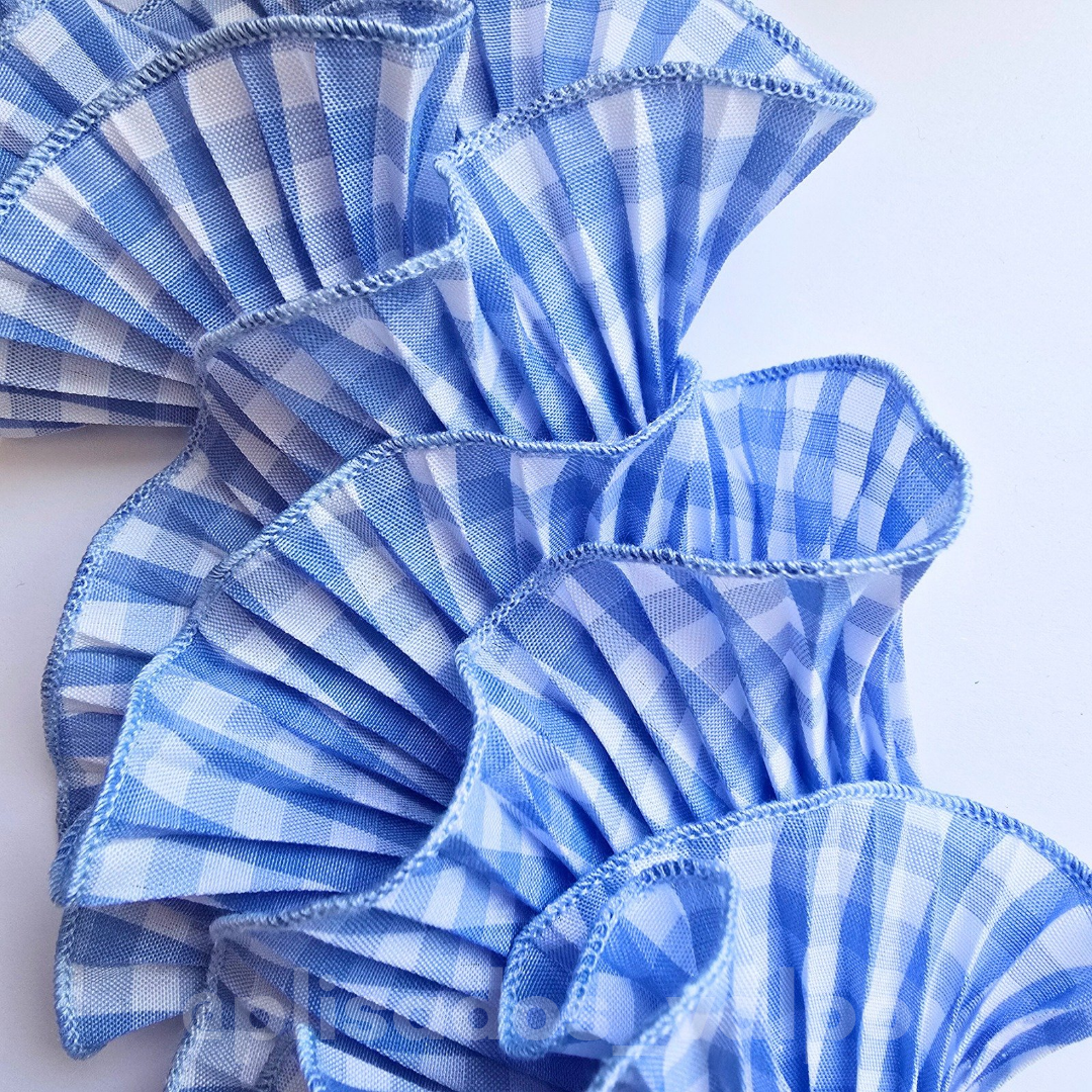 Plisado Madison / Vichy celeste 🩵