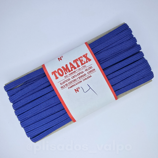 Elástico TOMATEX N°4 / azúl Rey