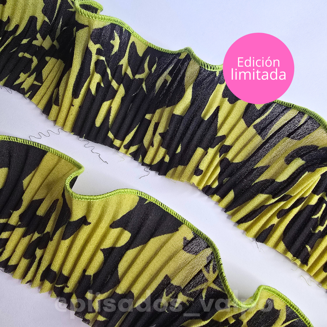 Plisado gasa / aesthetic verde