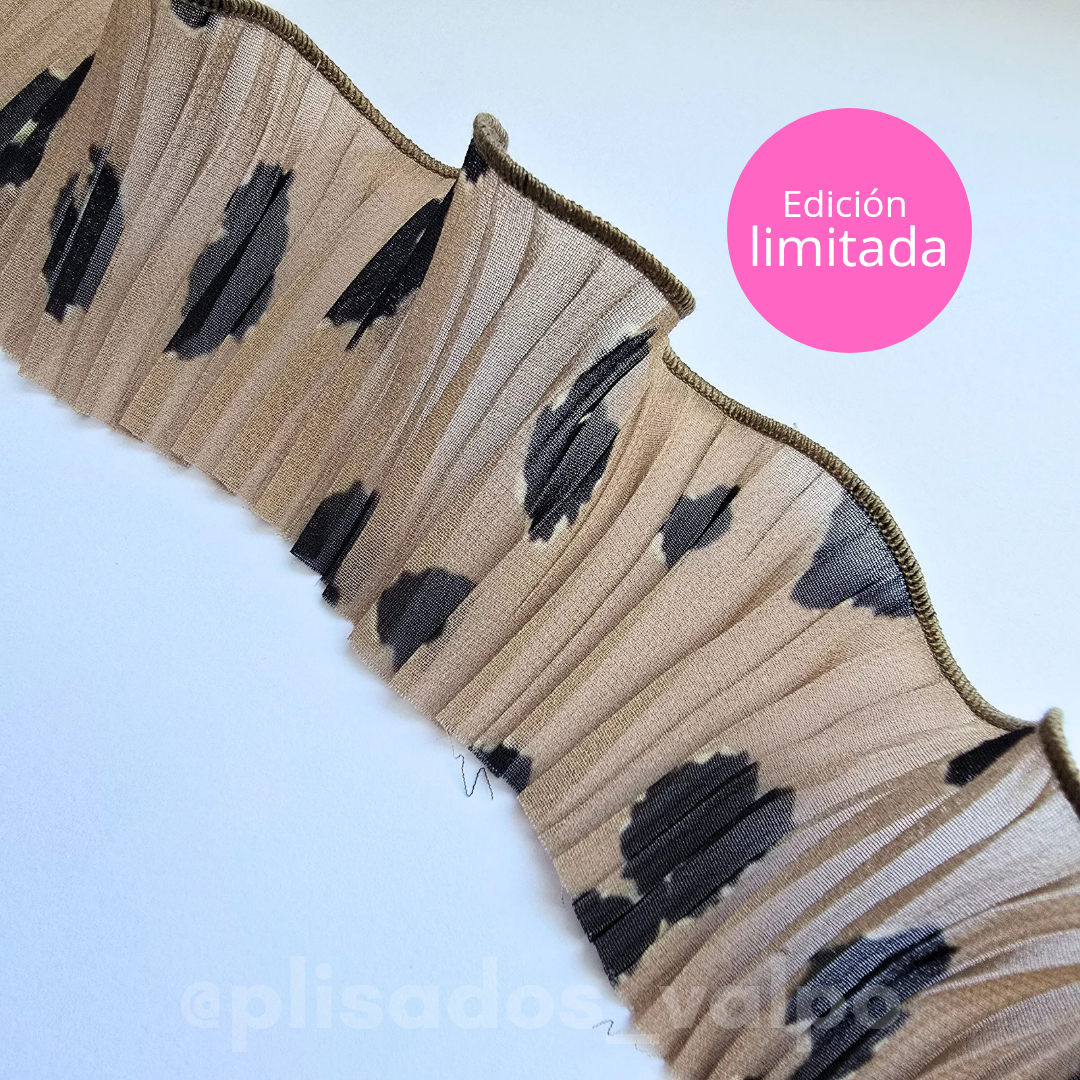 Plisado gasa / Habano print