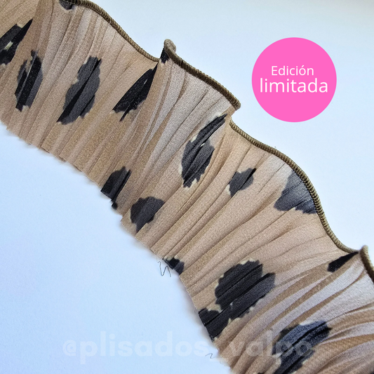 Plisado gasa / Habano print