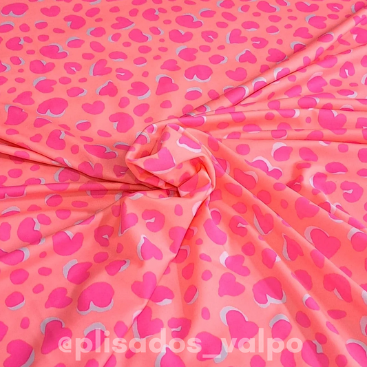 Lycra Dupont / animal print neon 1/2 mt