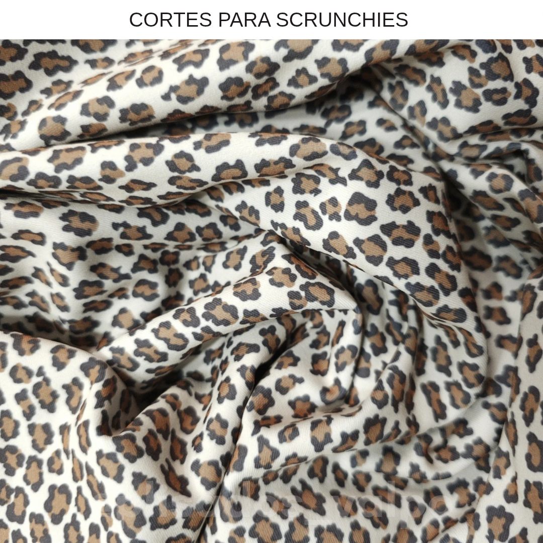 Lycra Dupont / animal print crema