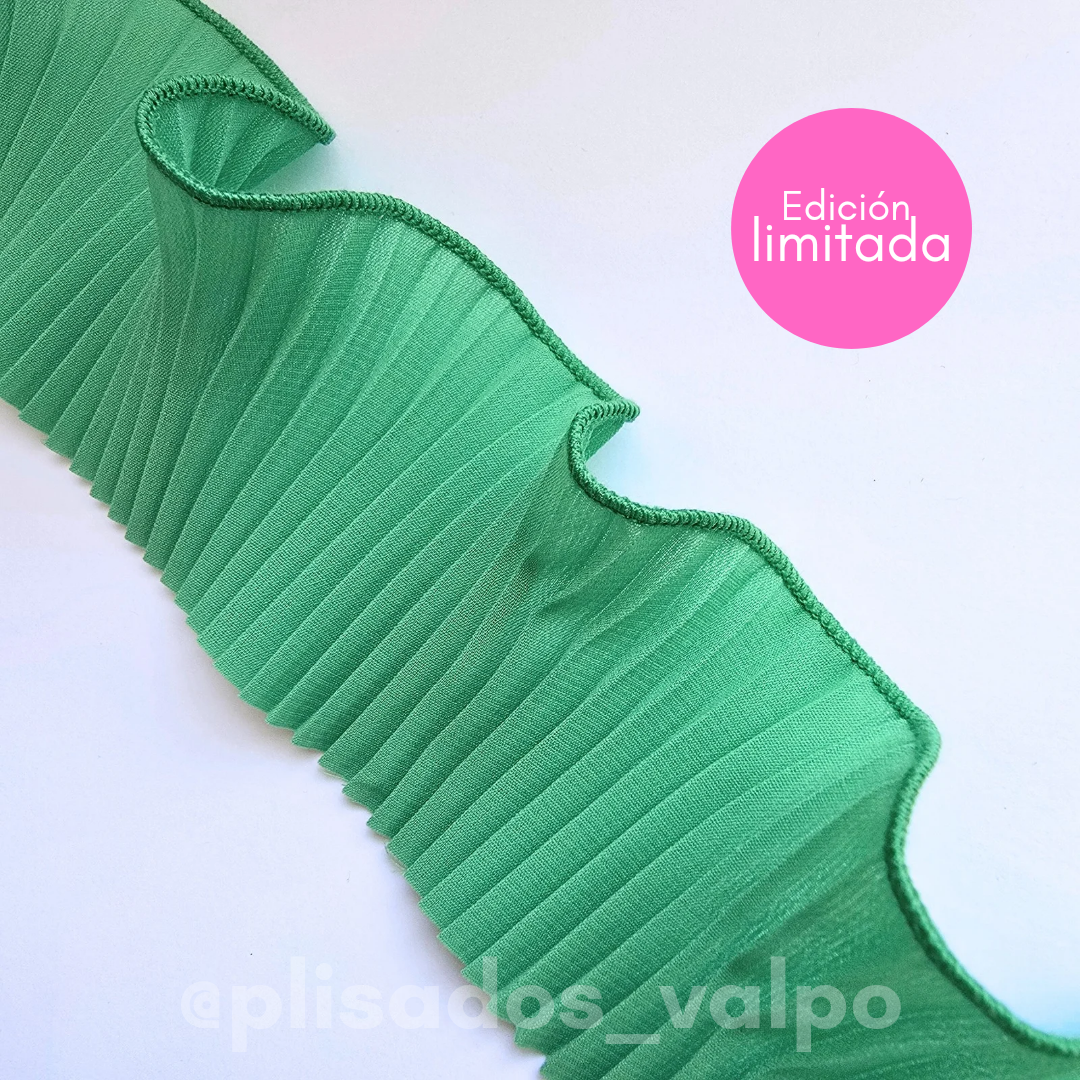 Plisado microfibra / verde helecho