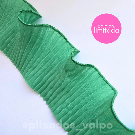 Plisado microfibra / verde helecho