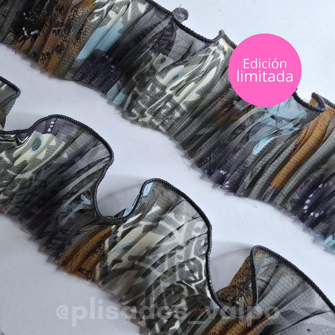 Plisado gasa / tribal floral