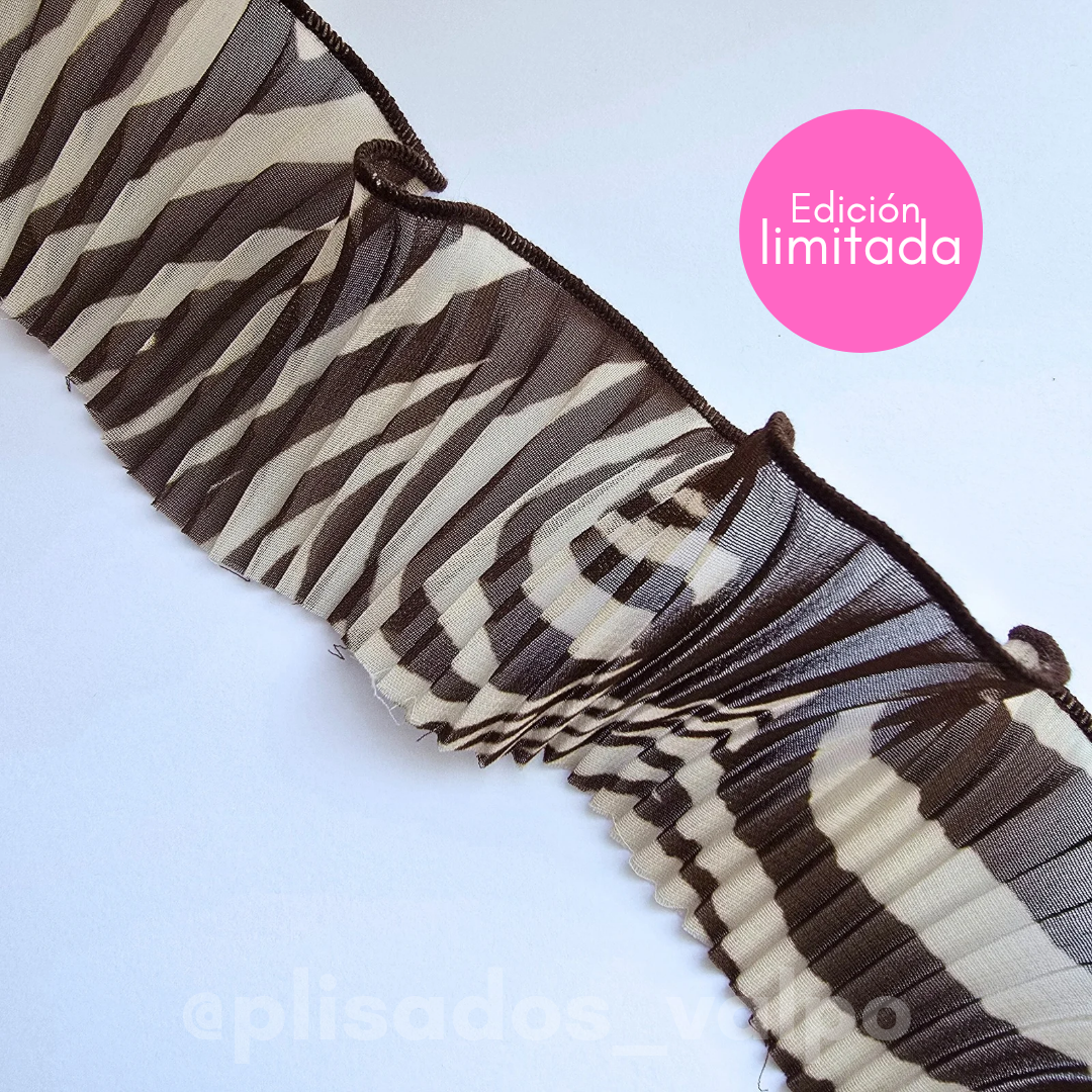 Plisado gasa / cebra