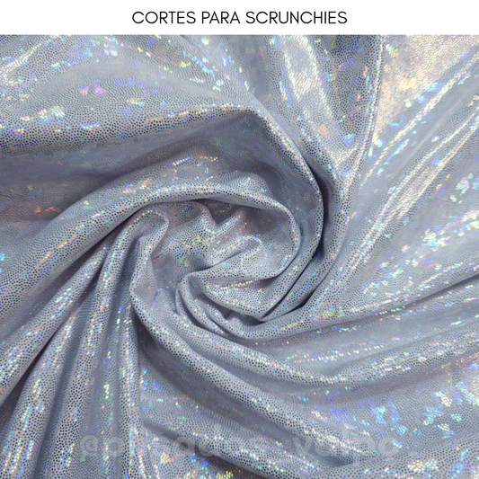 Lycra Dupont / holografica blanco