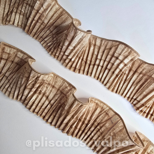 Plisado microfibra / Tie dye beige