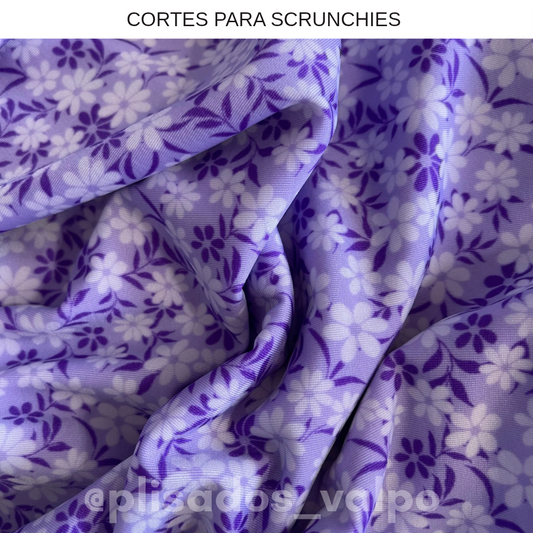 Lycra Dupont / florcitas lila