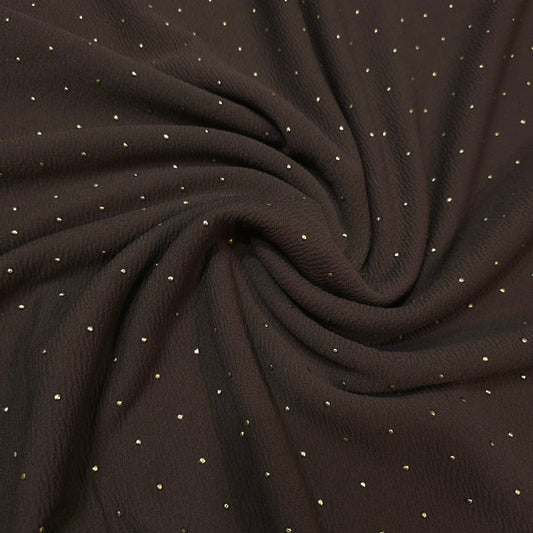 Lycra Sofía tachas / café 12 x 75 cm