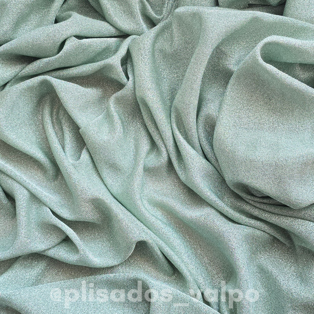 Micro lamé / menta lurex