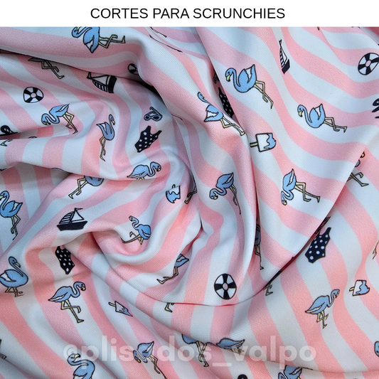 Lycra Dupont / Flamencos pastel