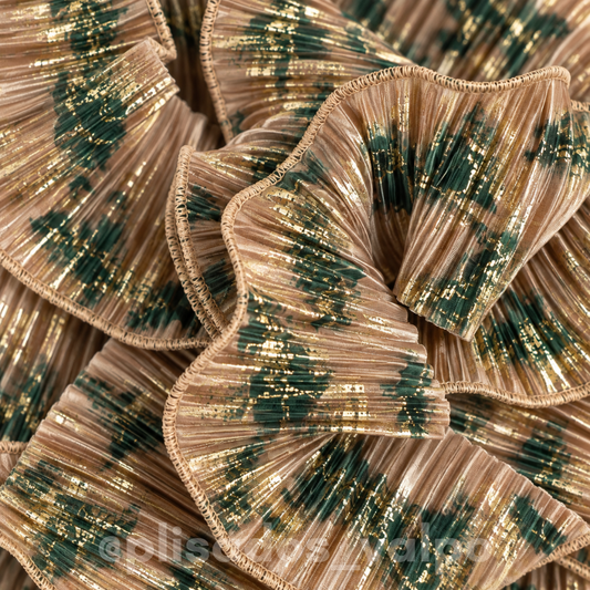 Plisado brode premium / beige gold