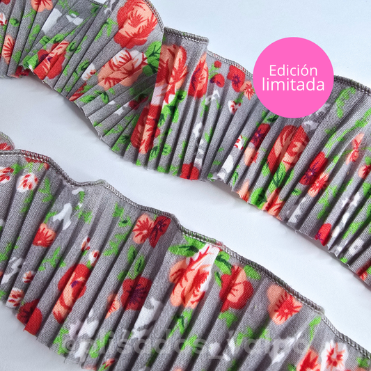 Plisado popelina / rositas de invierno