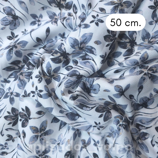 Microfibra / Invierno floral 1/2 mt