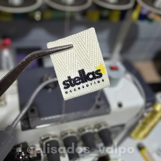 Etiquetas cinta espiga / Personalizadas 2,5x5cm 100u.