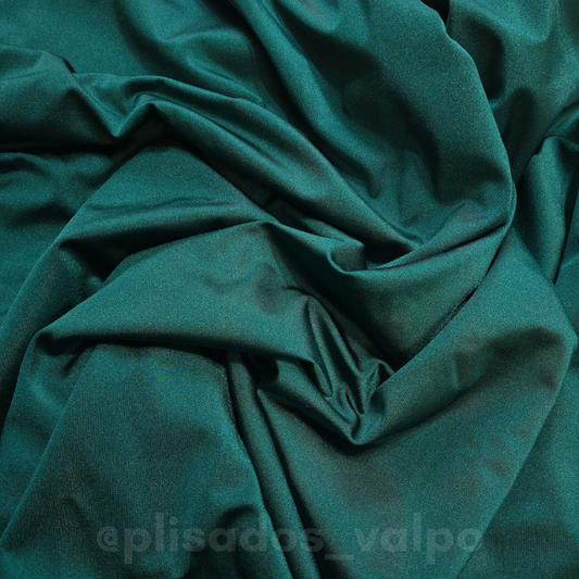 Lycra Dupont / verde esmeralda satinado 1mt