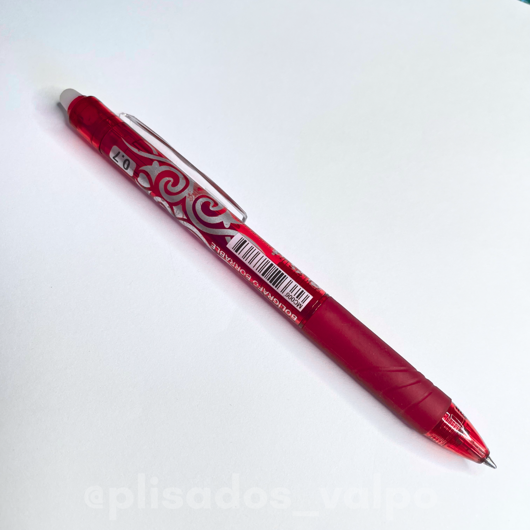 Bolígrafo clicker borrable