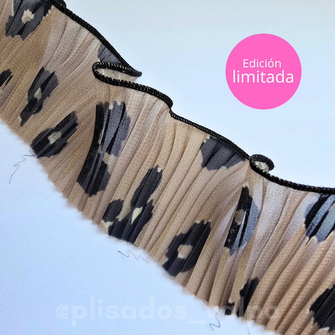 Plisado gasa / Habano print