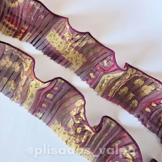 Plisado gasa / Magenta vintage