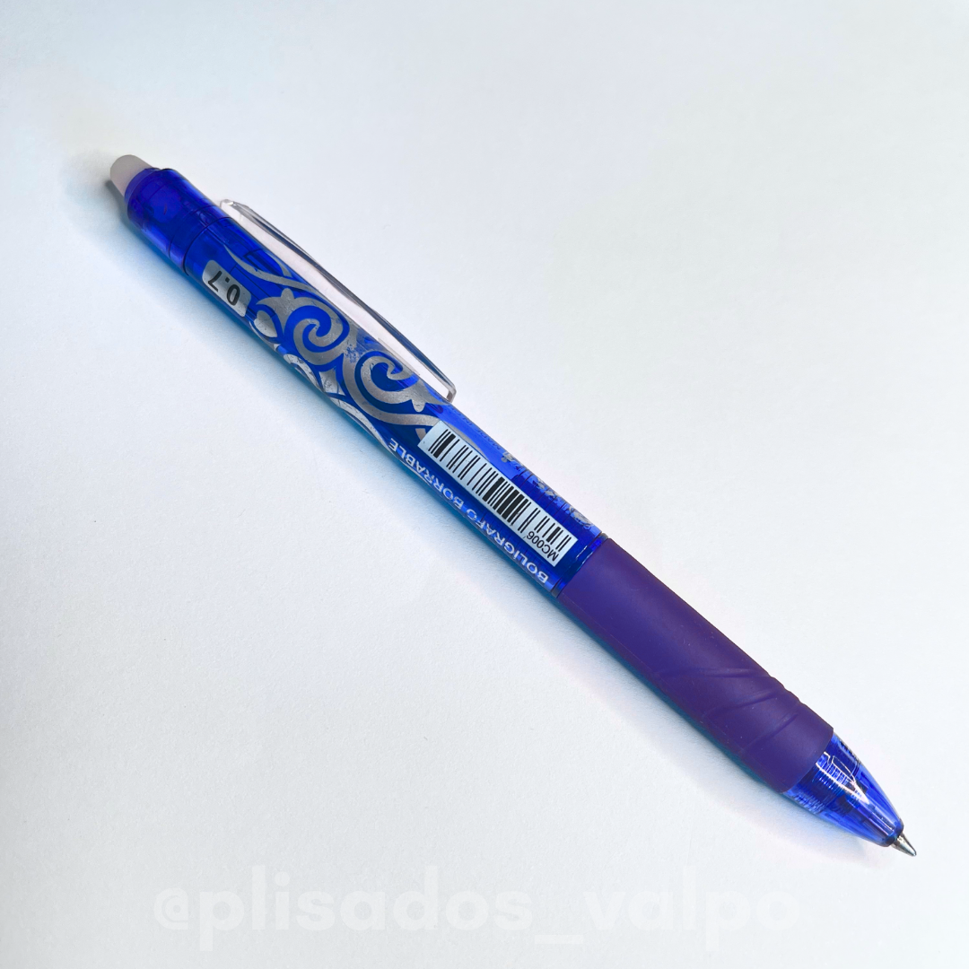 Bolígrafo clicker borrable