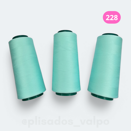 Hilo de coser SABLE alta resistencia / verde agua pastel (228)