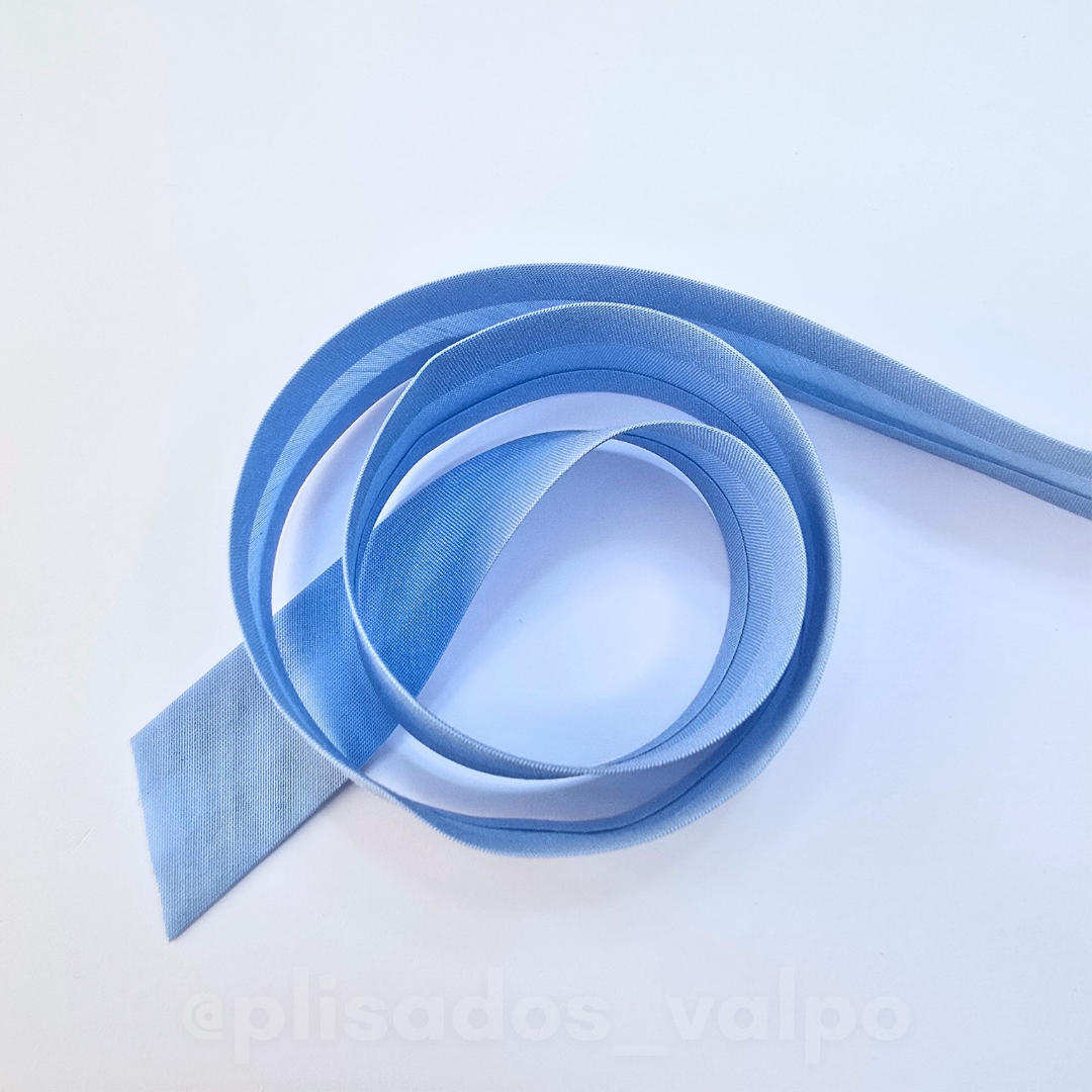 Sesgo 25 mm celeste / 20 mts