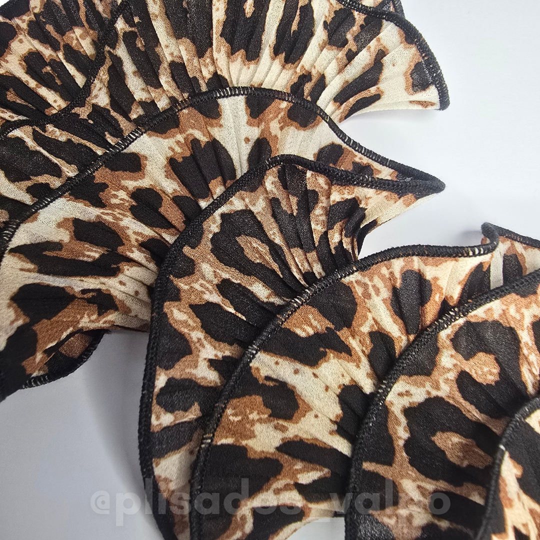 Plisado gasa / animal print moka