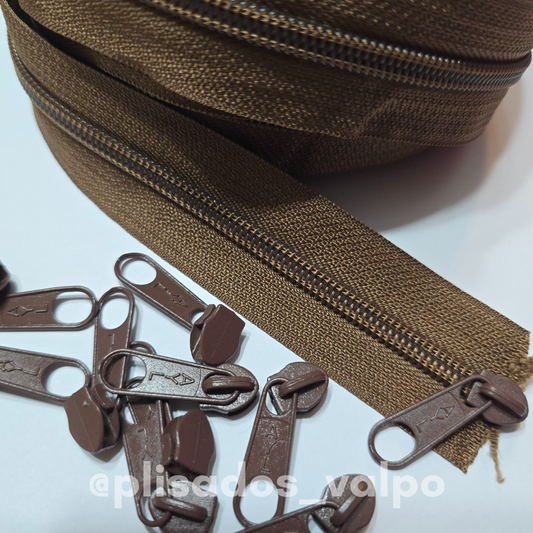 Cierre Nylon N°5 65cm Cafe