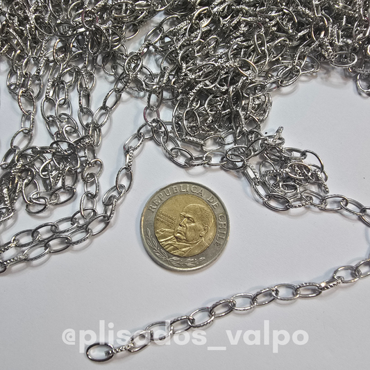 Cadena metalica 8x5x1mm x 1mt