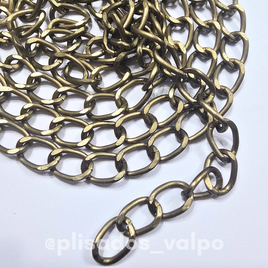 Cadena aluminio envejecido 15x11x1.5mm x 1mt