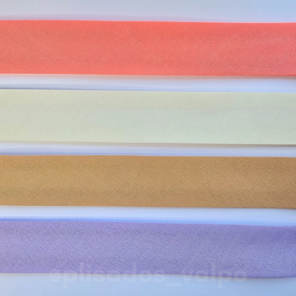 Sesgo algodón / 25 mm