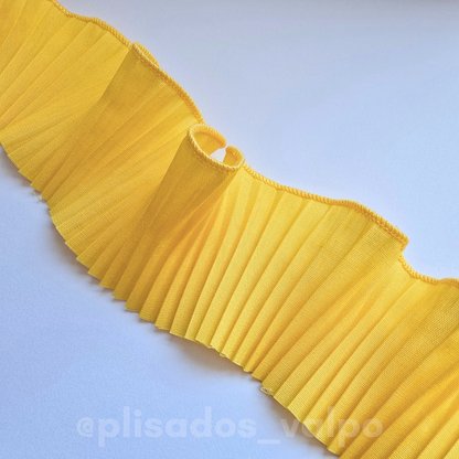 Plisado popelina / amarillo girasol