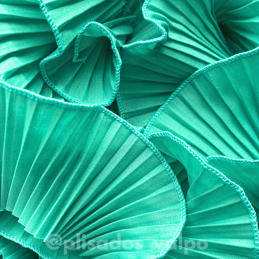 Plisado popelina / verde menta