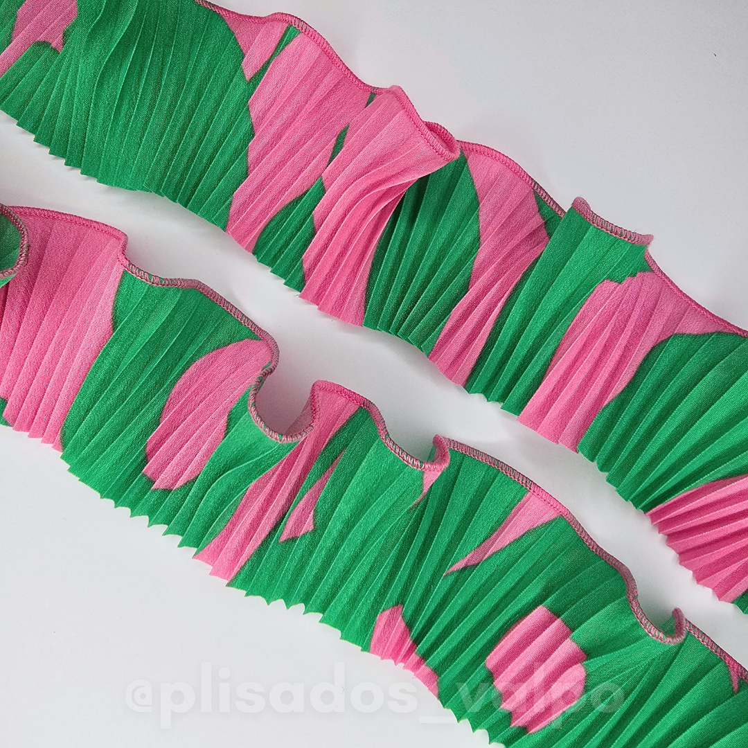 Plisado microfibra / Pink energy b.chicle