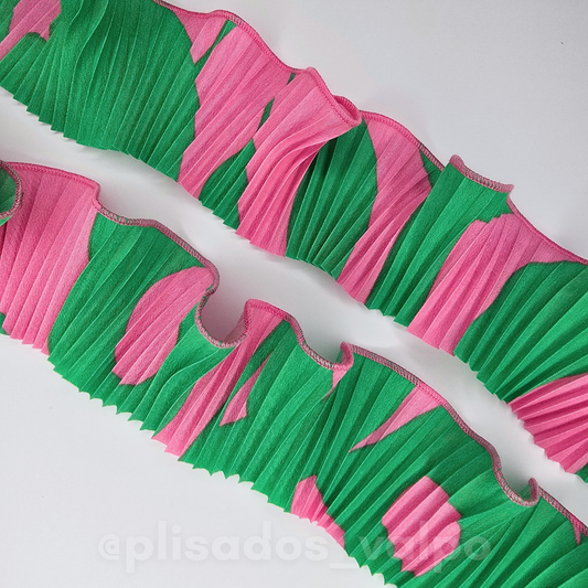 Plisado microfibra / Pink energy b.chicle