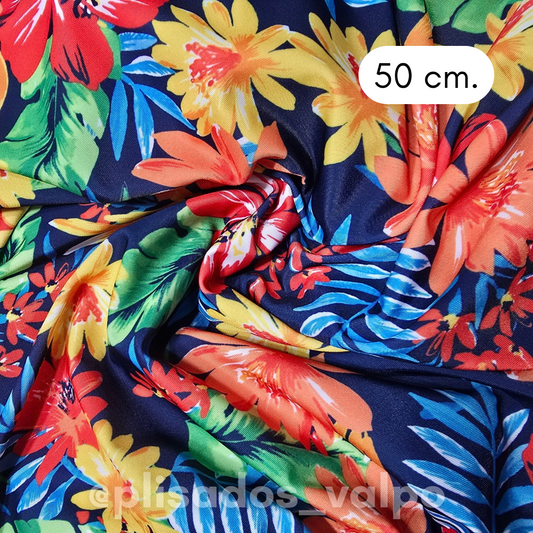 Lycra Dupont / Tropical multicolor 1/2 mt