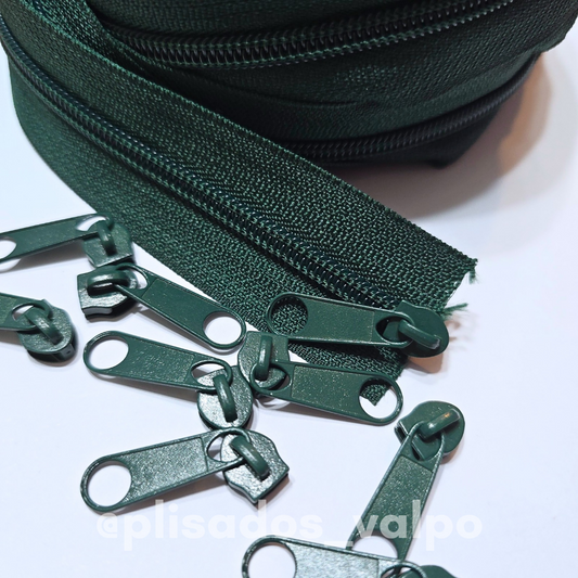 Cierre Nylon N°5 65cm Verde navidad