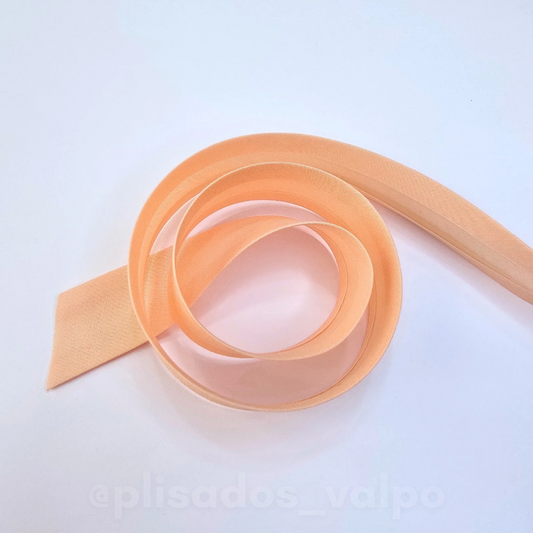 Sesgo 25 mm damasco / 20 mts