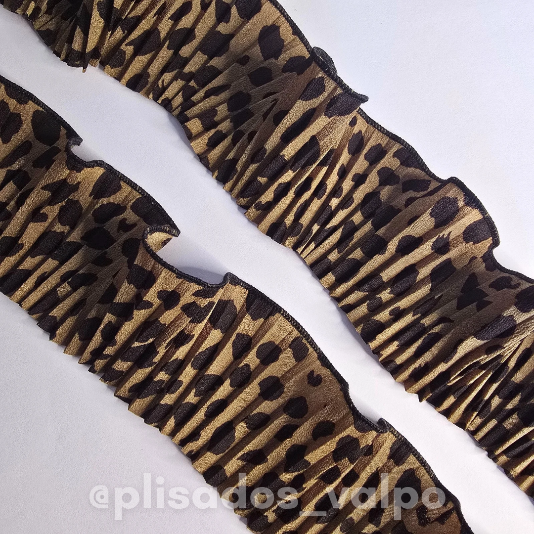 Plisado micro fibra / Print negro