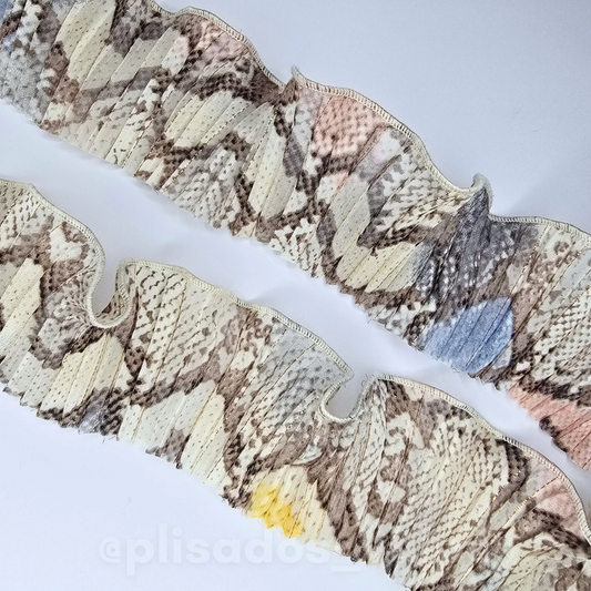Plisado gasa / Dark snake b.crema