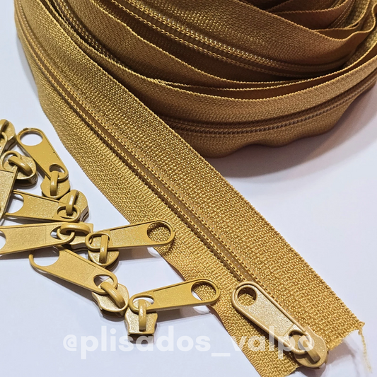 Cierre Nylon N°5 65cm Mostaza