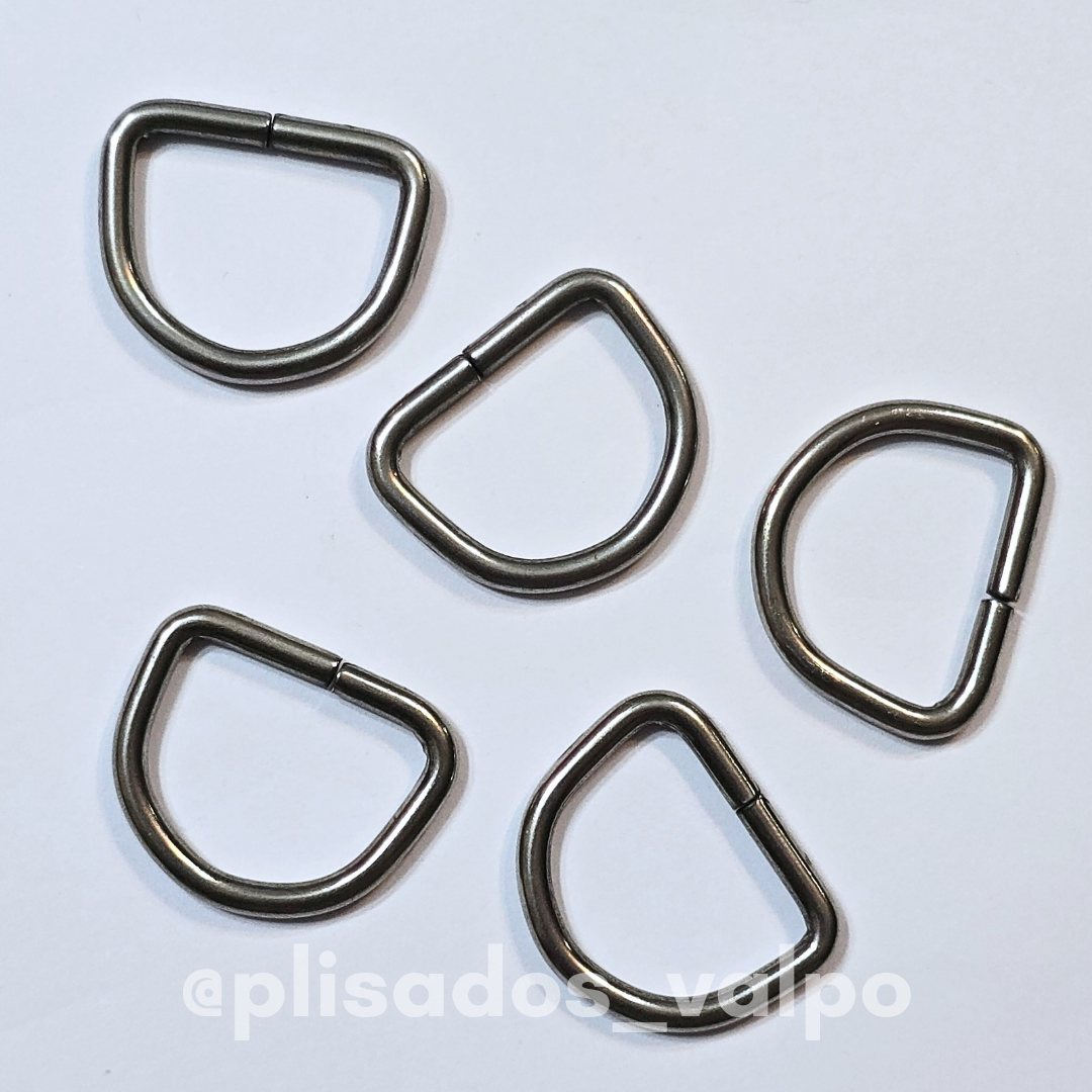 Media luna niquelada 18,5mm