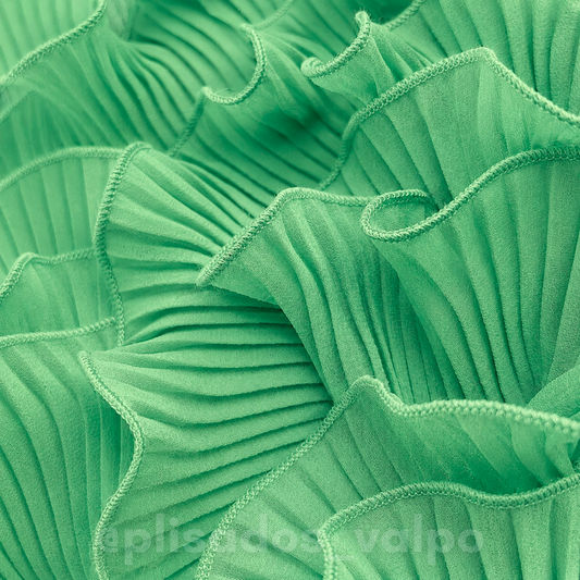 Plisado gasa / verde helecho